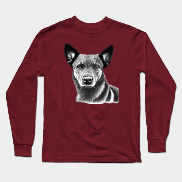 Australian Stumpy Tail Cattle Dog Long Sleeve T-Shirt by KayBee Gift Shop